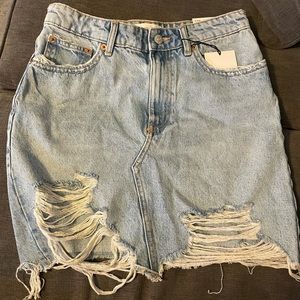 Zara mini denim skirt